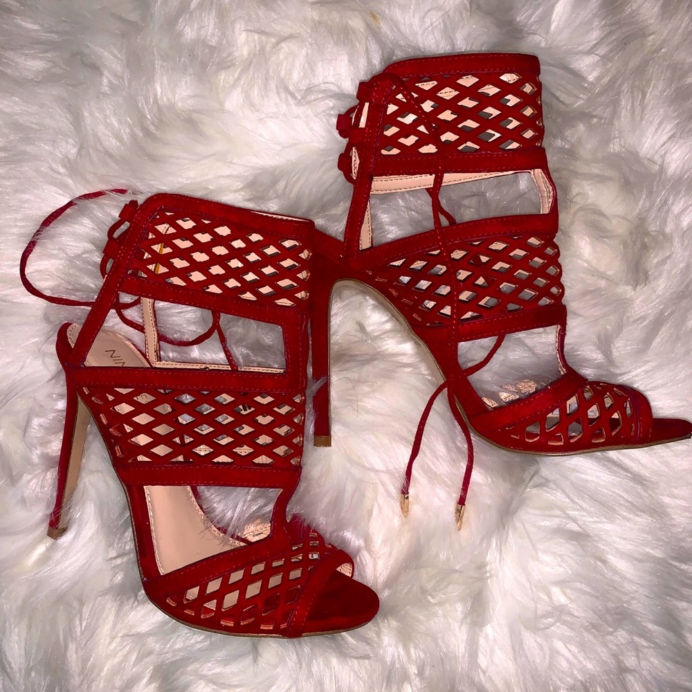 Red Nine West heels
